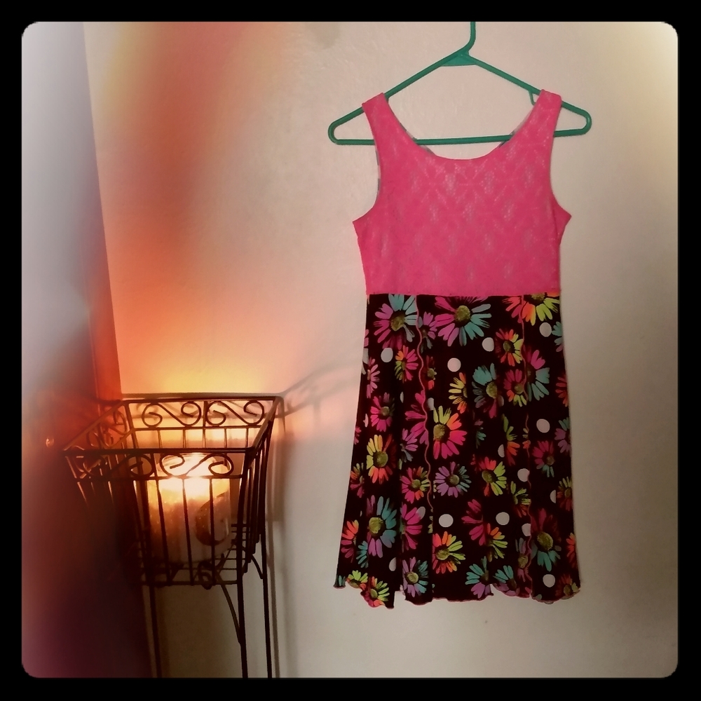 Reversable flower pattern dress♥️